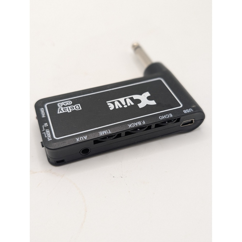 XVive GA-5 Delay Portable Rechargeable Headphone Guitar Amplifier Black - Picture 2 of 4
